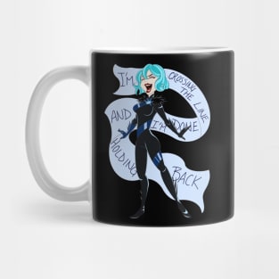 Line Crossed Moon Warrior Mug